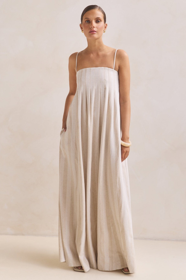 Ariana Maxi Dress (Beige)