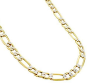 10K Yellow Gold Diamond Cut Figaro Chain Lightweight (Copy)