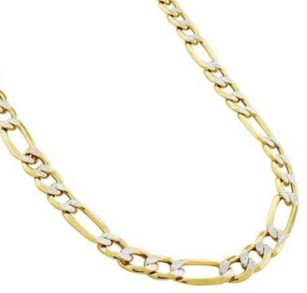 10K Yellow Gold Diamond Cut Figaro Chain Lightweight (Copy)