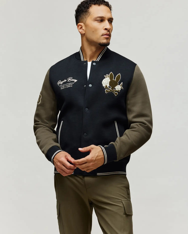 MENS AUGUSTE KNIT VARSITY BOMBER - MO1100050