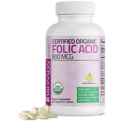 Folic Acid (Folate) Vegetarian USDA Certified Organic - 800 mcg