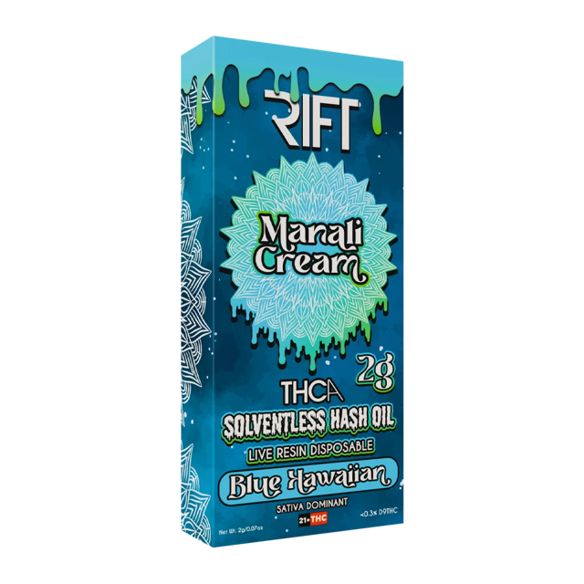 Manali Cream THCA Hash Vaporizer - Blue Hawaiian