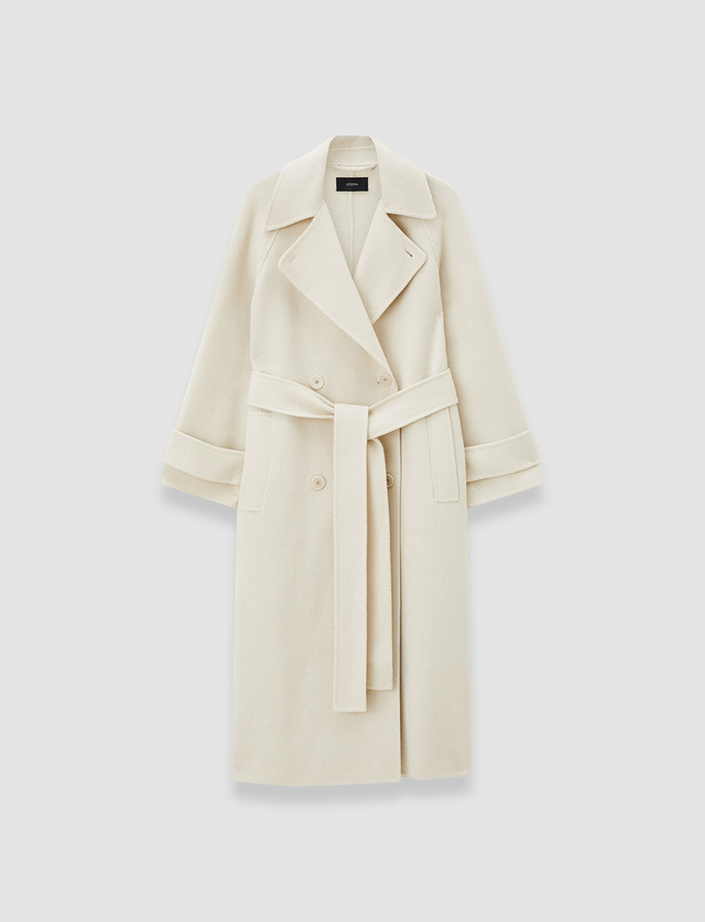 Navarre Linear Double Face Wool Coat