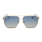 BERKELY - BRUSHED GOLD + AEGEAN BLUE GRADIENT + POLARIZED SUNGLASSES
