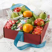 Happy Birthday Fruit & Treats Gift Box