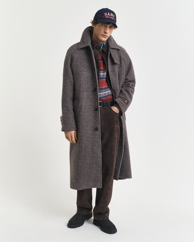 Wool Balmacaan Coat