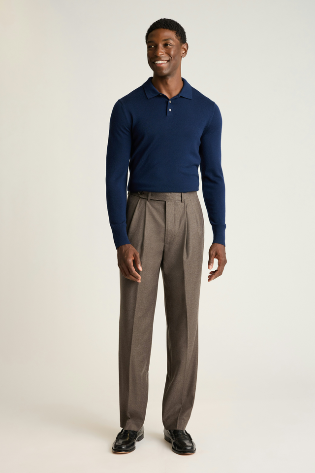 Italian Pleated Wool Trouser