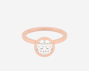 The Square Bezel Solitaire — Round