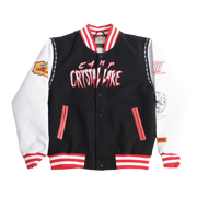 BRAND X JASON CAMP CRYSTAL LAKE YOUTH VARSITY JACKET (BLACK)