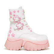 Sakura Miku Cherry Blossom ‘Monster’ Boots - White