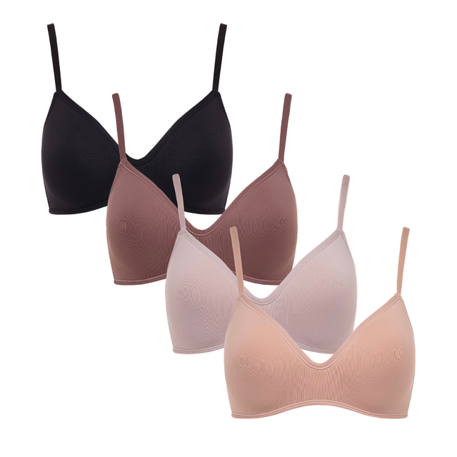 4 Pack Wireless Bra T-Shirt Bra