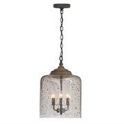 19 Inch 3 Light Pendant - in Urban/Industrial style - 12.5 high by 19 wide