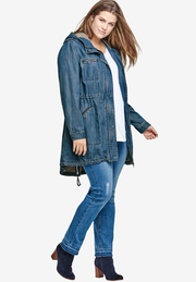 Hooded Anorak Denim Jacket