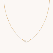 Crystal Scatter Necklace in Gold