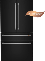 Ge Cafe Smart 4-Door French Door Refrigerator - Matte Black