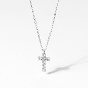 Demi Fine Dainty Silver Cross Necklace