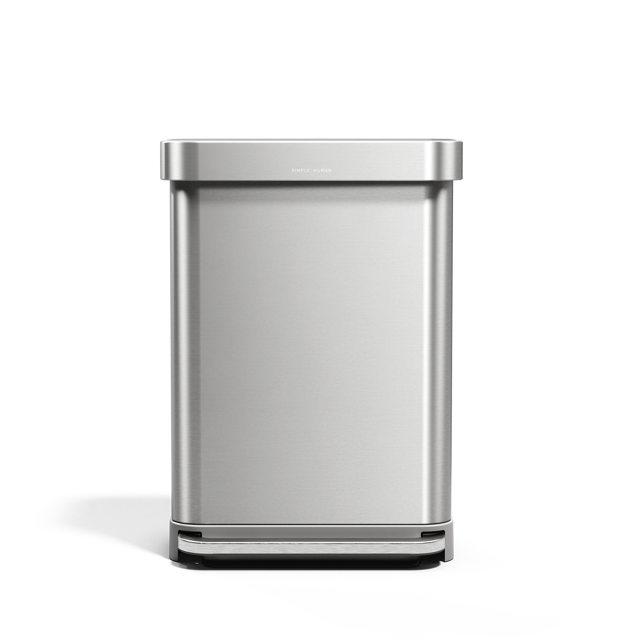 55L rectangular step can with liner pocket