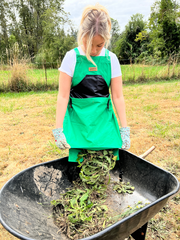 Grampa's Garden Apron - Cross Back Gardening Apron With Pockets For Women & Men | Harvest Apron with Large Kangaroo Pouch