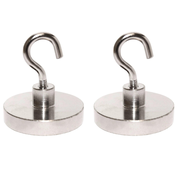 55lb Heavy-Duty Magnetic Hanging Hooks (2 Pack)