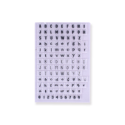 English Letters Clear Stamp