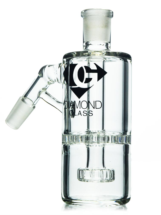 14mm 45 Degree Showerhead Honeycomb Ash Catcher By Diamond Glass