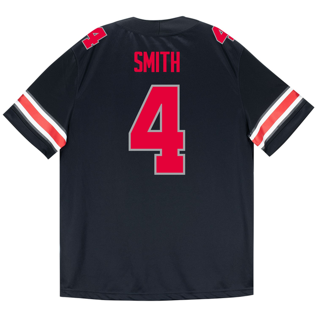 Ohio State Buckeyes Nike #4 Jeremiah Smith Student Athlete Black Football Jersey