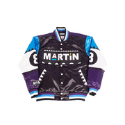 MARTIN PURPLE/BLUE 8BALL SATIN JACKET