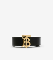 Reversible Leather TB Belt in Black/tan/gold - Women | Burberry® Official