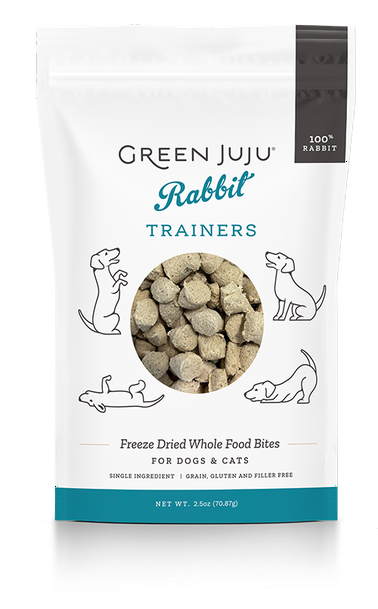 Green Juju Rabbit Trainers - Freeze Dried Training Treats