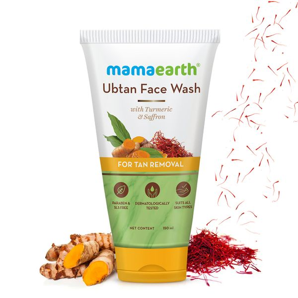 Ubtan Face Wash with Turmeric & Saffron for Tan Removal – 150 ml