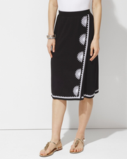 EMBROIDERED MIDI SKIRT