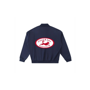 F&S Motorcycle Co. Polo Sweatshirt (Navy) — FittedbyAG
