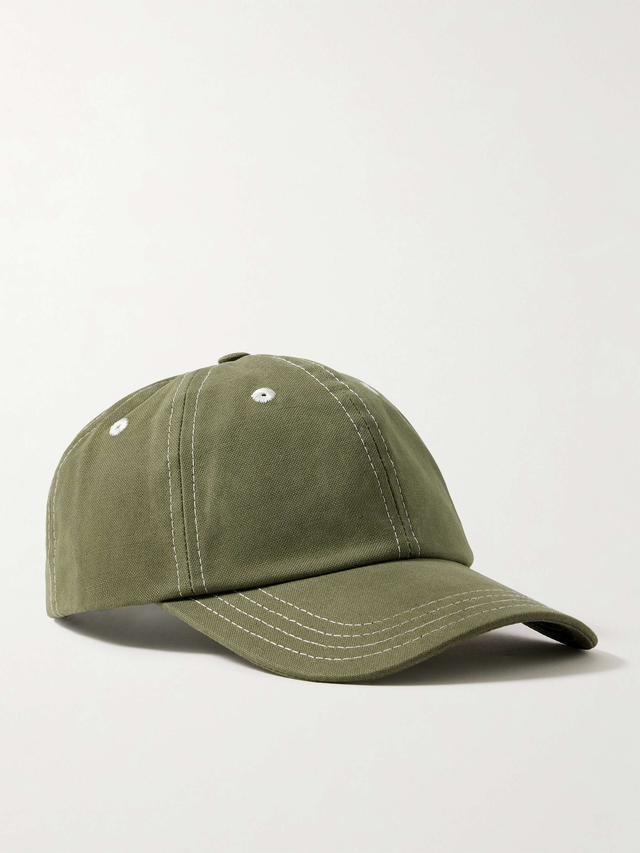 Cotton-Canvas Baseball Cap - army green - One Size
