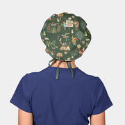 Meet Me at the Tree Farm - Poppy Bouffant Scrub Hats