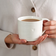 Burnham Heart Mug | Tableware | The White Company