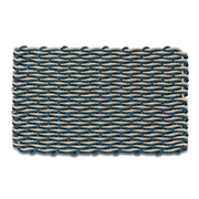 Navy & Sand Double Weave, Wicked Good Lobster Rope Doormat