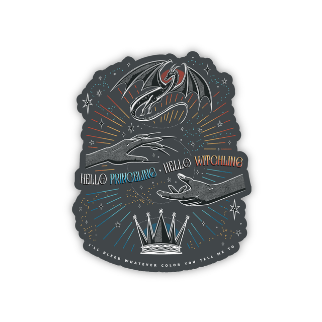 Princeling and Witchling Sticker