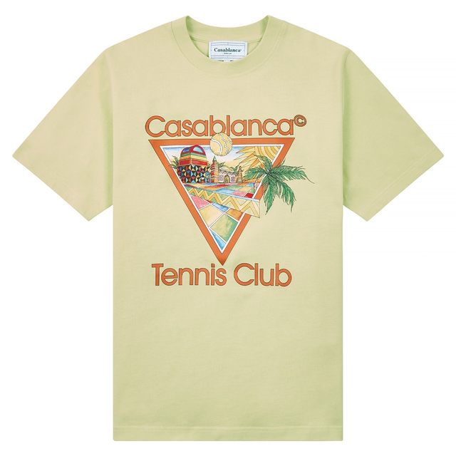 Afro Cubism Tennis Club Tee | Pale Green