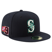 Men's Seattle Mariners Cal Raleigh New Era Navy 2025 Player’s Weekend 59FIFTY Fitted Hat