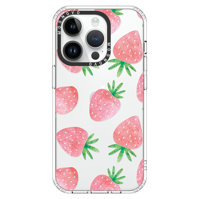 Pastel Strawberry Phone Case - iPhone 14 Pro Case