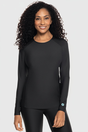 Women's Long Sleeve Swim Shirt | Black