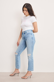DOLLY JOLEANS PETITE STRAIGHT JEANS | INDIGO1081