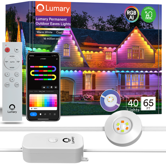 Lumary RGBAI Permanent Outdoor Lights Pro