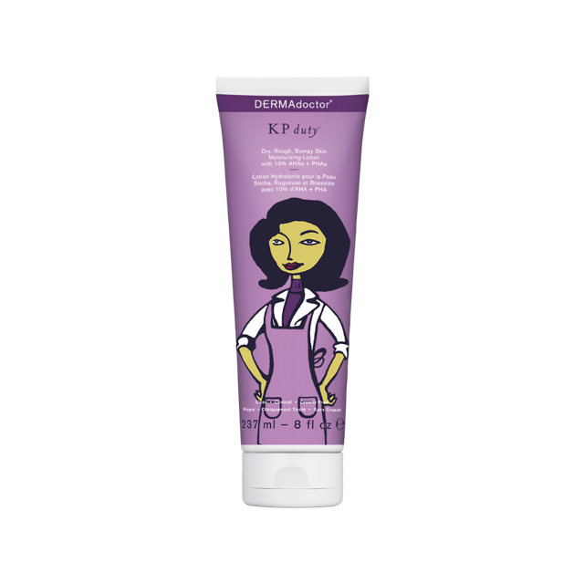 KP Moisturizing Lotion The Original Dermatologist Formulated Body Cream for Keratosis Pilaris,Treats Dry, Rough, and Bumpy Skin - Strawberry Legs Treatment - 10% AHAs + PHAs