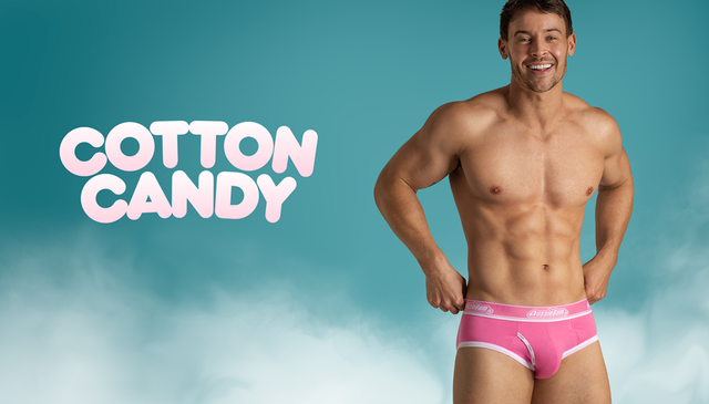aussieBum Men's CottonCandy Pink Brief Underwear - M
