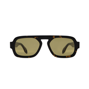 Jane Mini in Dark Brown Tortoise Olive Green Lens