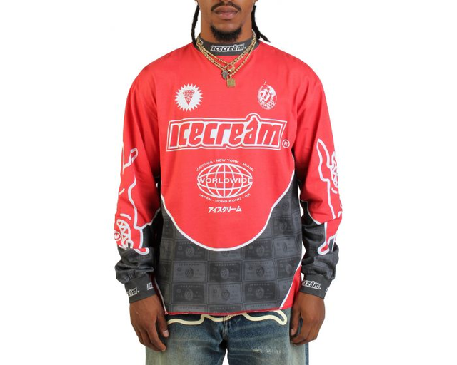 Ice Cream Worldwide Moto Jersey 451-7305RED - Karmaloop