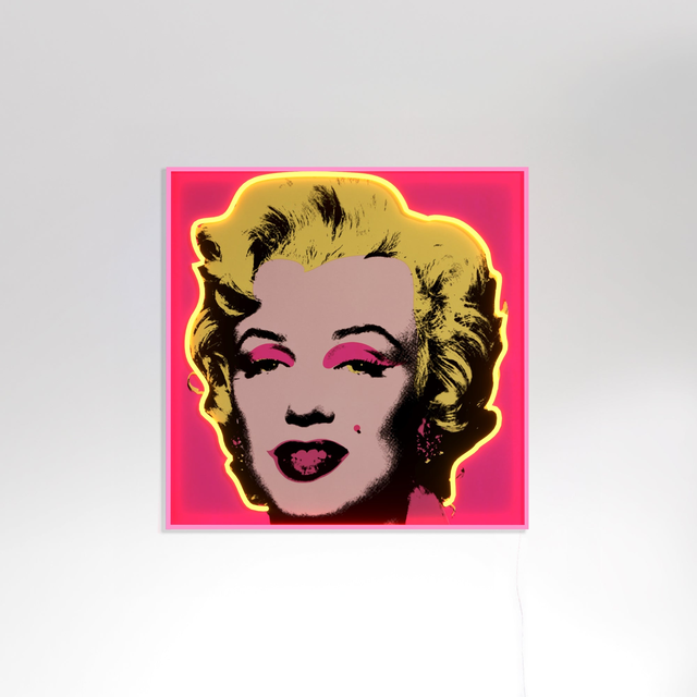 Marilyn Monroe Small by Andy Warhol - LED neon sign