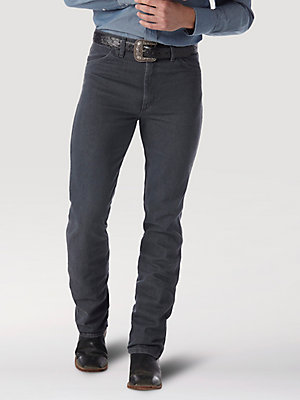 Wrangler® Cowboy Cut® Slim Fit Jean in Charcoal Gray