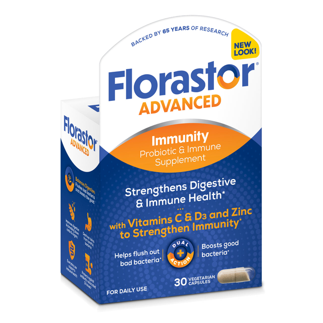 Florastor® Advanced Immunity Probiotic & Immune Supplement